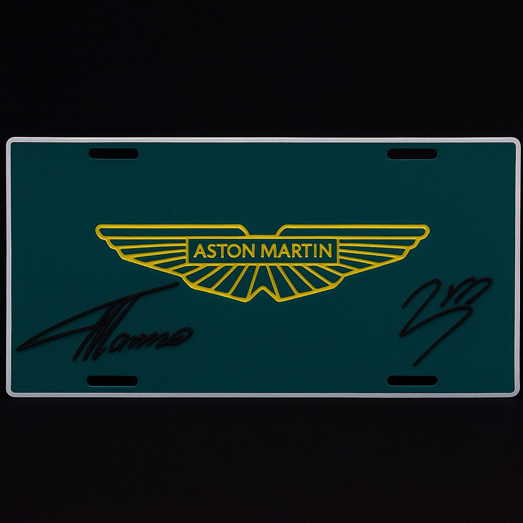 PLACA ESCUDERIA ASTON MARTIN F1