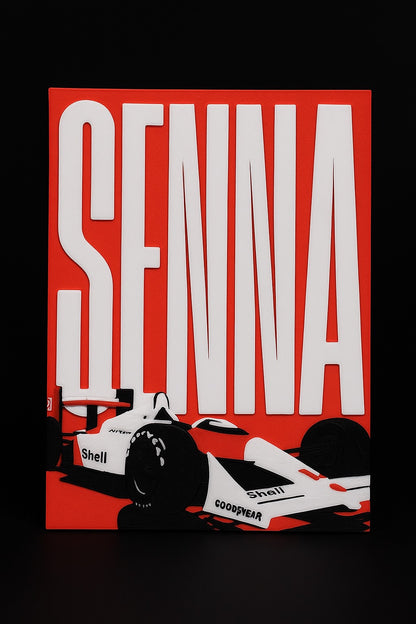 CARTEL HOMENAJE AYRTON SENNA
