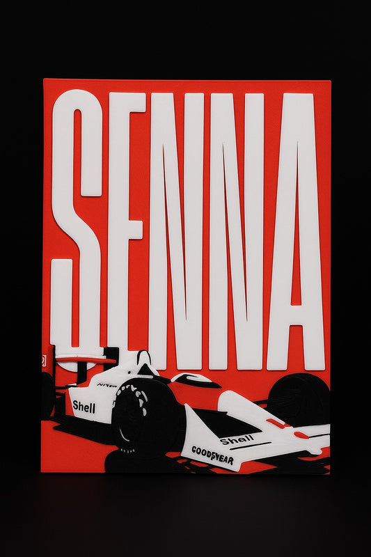 CARTEL HOMENAJE AYRTON SENNA