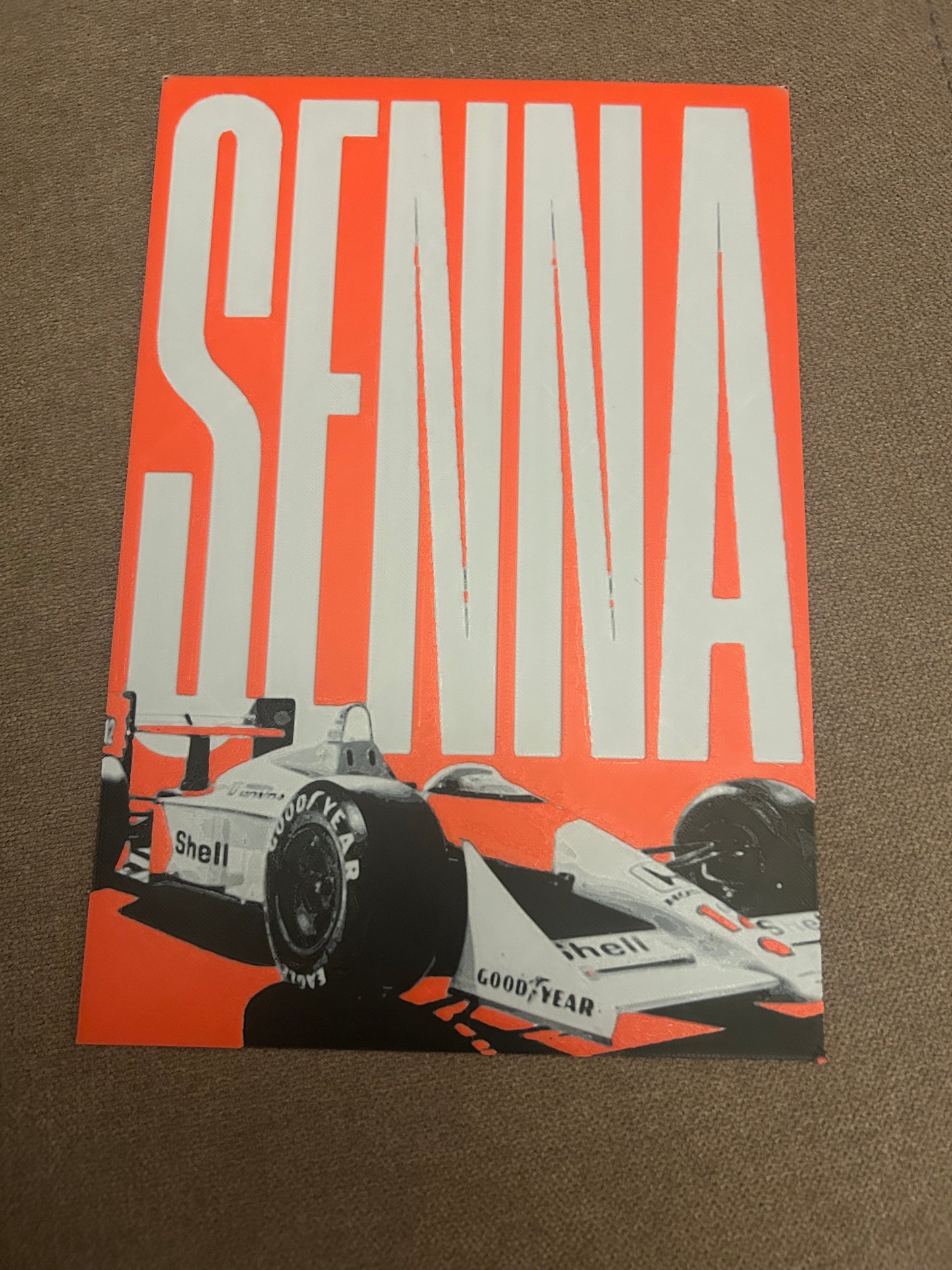 CARTEL HOMENAJE AYRTON SENNA