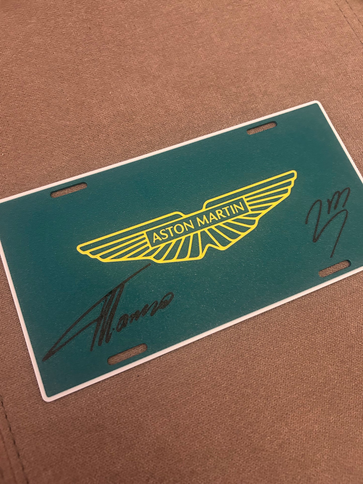 PLACA ESCUDERIA ASTON MARTIN F1